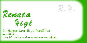 renata higl business card